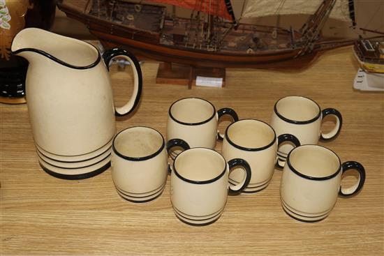 Two boxes of mixed Susie Cooper teaware, vases and lemonade set